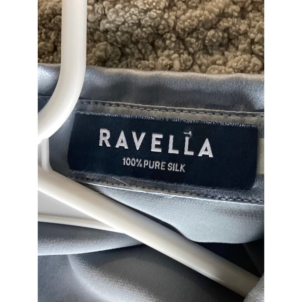 Ravella Milano Gray Silk Blouse - Women's Size Small minimalist designer - Picture 10 of 10